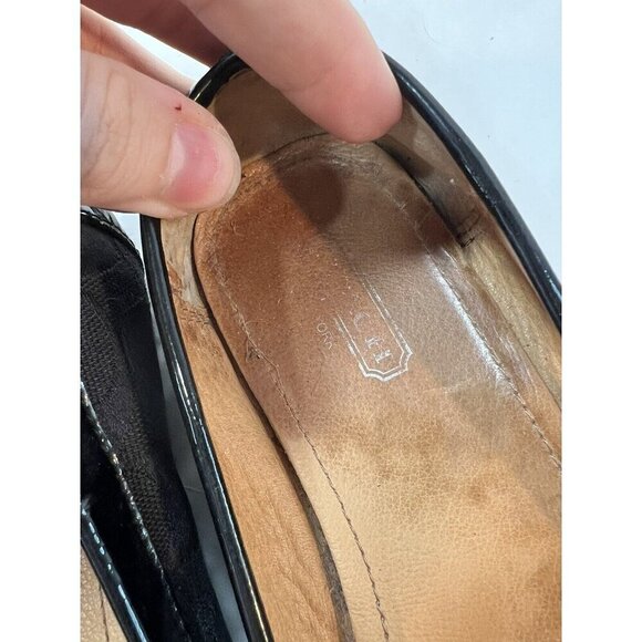 Coach Fortunata Black Driving Loafer Flats Size 7.5 B - Picture 4 of 13